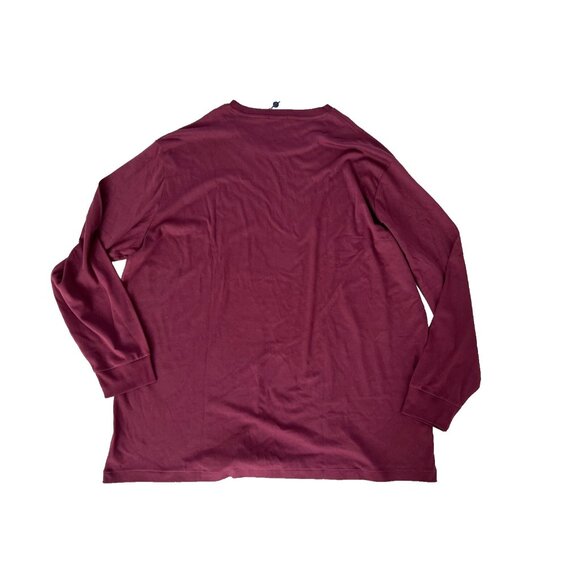 Polo Ralph Lauren Cotton Long Sleeve Shirt Wine ( 4XLT ) - Picture 3 of 3